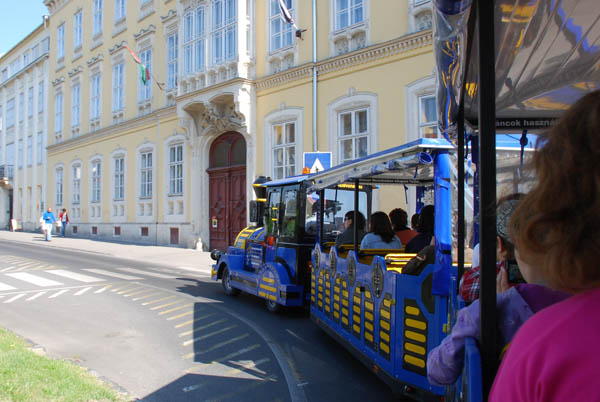The Széchenyi Square by sightseeing train