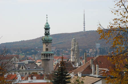 Sopron látképe a Tűztoronnyal